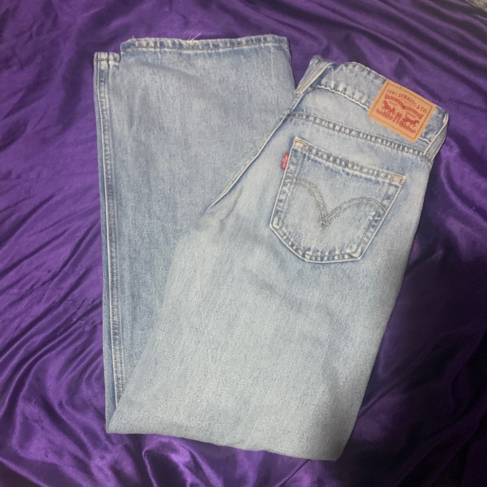 Levi's Sky Blue Low Rise Denim Jeans